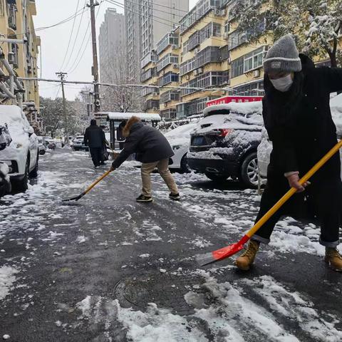【民生提质·品质影山】除雪保畅，情暖寒冬——无影山街道前黄屯社区开展扫雪除冰活动