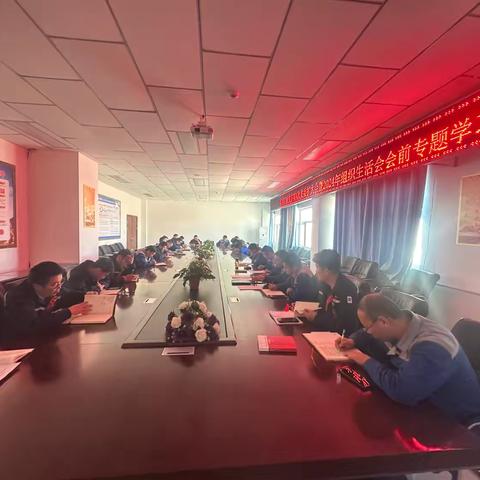 甲醇厂党支部召开组织生活会会前专题学习会