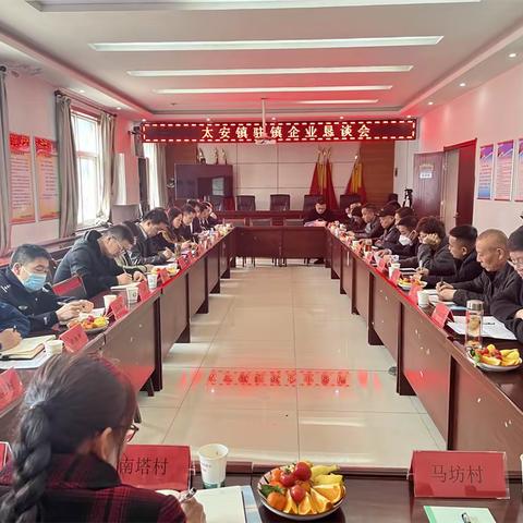 政企恳谈谋发展，纾困解难促振兴——太安镇召开驻镇企业恳谈会