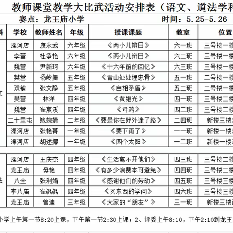 课堂教学大比武，同校异课展风采——记白河中心学校教师课堂教学大比武活动南阳市第三十九小学赛区道法学科