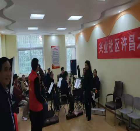 兴业社区 --唱红歌文化活动