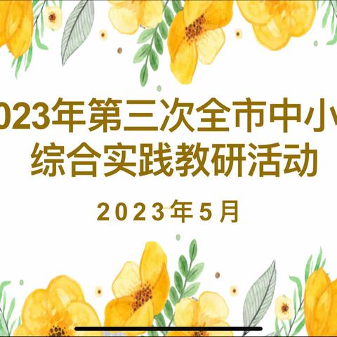 “走进综合实践活动课，聚焦课例共研促成长”——沙依巴克区中小学综合实践活动教师参加市级教研活动纪实