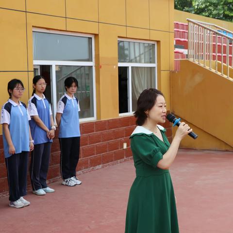 栾城区第六中学初三年级“感恩母校 扬帆起航”升旗告别仪式