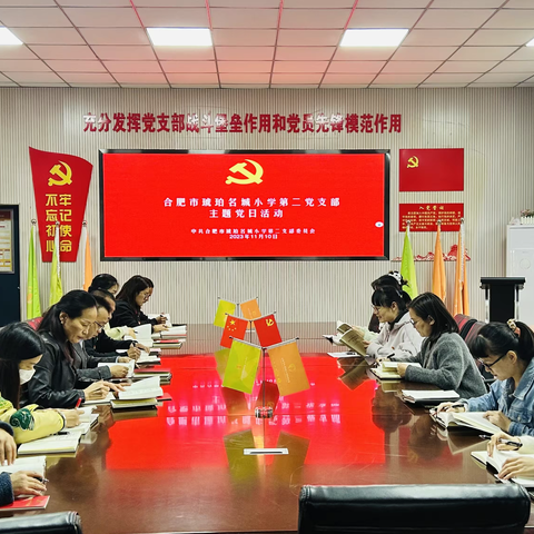 学习身边榜样|合肥市琥珀名城小学第二党支部开展“向身边的榜样学习”案例教学活动