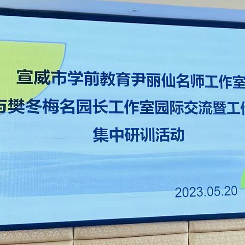 【“教”以潜心，“研”以致远】尹丽仙名师工作室与樊冬梅名园长工作室园暨交流工作室研训活动