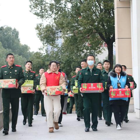 新春佳节送温暖 军民共建心连心——杨思岭社区新春慰问武警部队金华支队