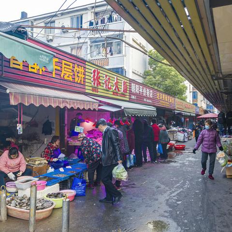 即将拆迁的朝阳老菜场