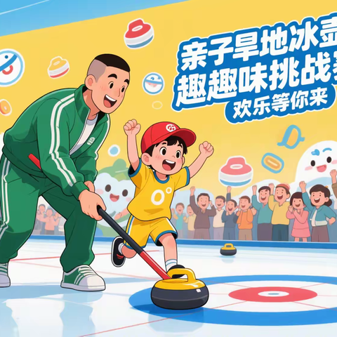 七彩邻里·服务惠邻丨“优教善育 青影相伴”亲子家庭旱地冰壶趣味赛