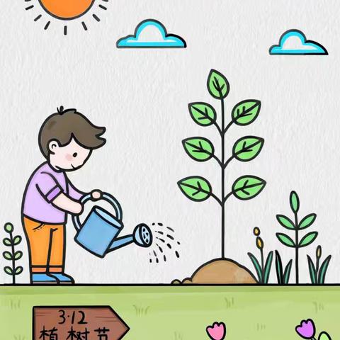 “ 植 ”此青绿，爱在春天里——利君幼儿园植树节活动