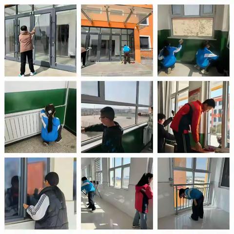 春回大地气象新，劳动教育正当时——金鸡滩镇初级中学开展卫生清洁日活动