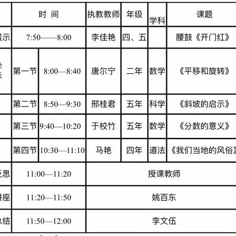 八面实验小学教育集团道德与法治、科学、数学教学研讨会