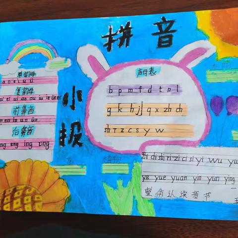 【南龙学区•南川小学】趣味拼音点亮学习 南川小学一年级语文特色作业