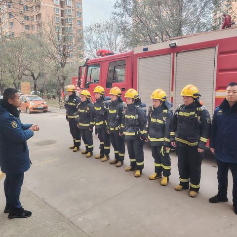 聚焦实战，只为打赢—古城街消防救援站深入辖区进行高层供水测试