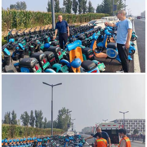 市城市管理局对共享单车、线缆整治工作开展督导检查