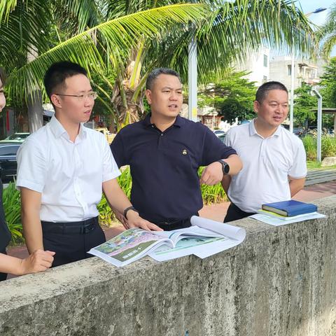 肖峰到椰林镇调研一河两岸城市更新项目