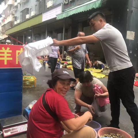 美兰区人民街道银甸社区禁塑工作日报