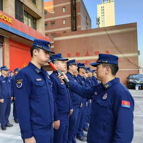 未央路消防救援站“条令纲要学习月”之酒精测试