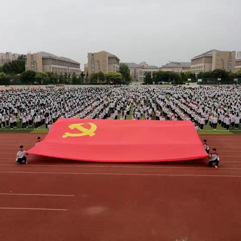 坚定不移跟党走.踔厉奋发向未来           临漳县第一中学庆祝中国共产党建党103周年