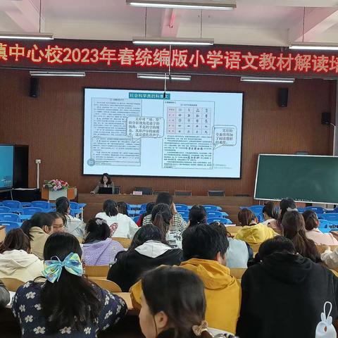 潜心听“解读”  努力求提升——古宜镇中心校2023年春小学语文教材解读培训会