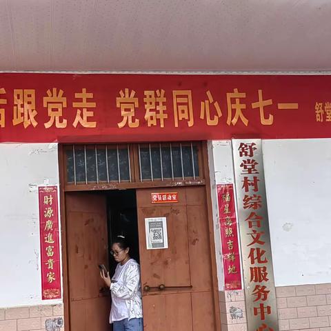 舒堂村党支部庆“七一”主题活动日