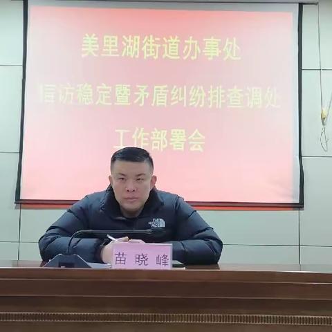 美里湖街道召开信访稳定暨矛盾纠纷排查调处工作部署会