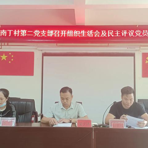 南丁村第二党支部召开2022年度组织生活会及民主评议党员会议