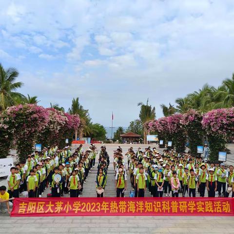 众行研学 ，行走在路上的课堂！——大茅小学开展热带海洋知识科普研学实践活动