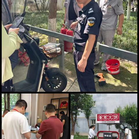 网格力量||骏景社区开展消防安全宣传及九小场所隐患排查工作