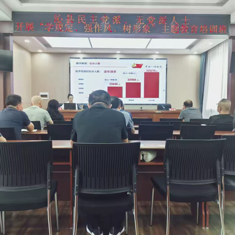 沁县县委统战部举办民主党派、无党派人士“学规定、强作风、树形象”主题教育培训班