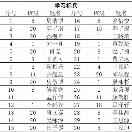 荣誉激励奋进 榜样领航前行——第一篇章：学习标兵，领航成长