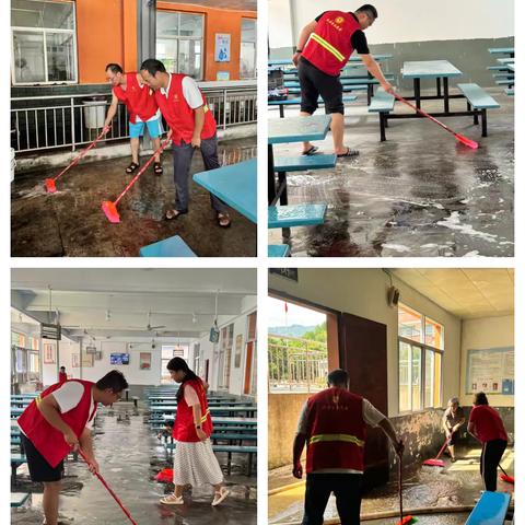 党员先锋做表率 洁净食堂促提升 ——大湖中心小学党支部开展志愿服务活动