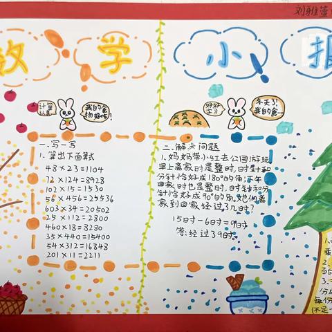 【教育教学】亳州市第四小学四年级数学组开展特色作业活动