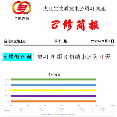 湛江生物质发电公司#1机组B修简报十二期