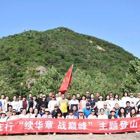 金州支行举办“续华章，战巅峰”主题登山活动