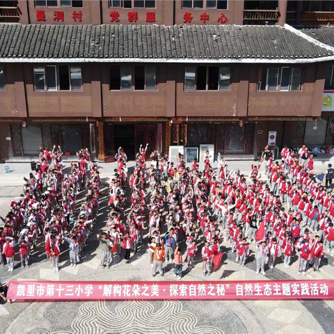 2024年凯里市第十三小学“解构花朵之美·探索自然之秘”自然生态主题实践活动