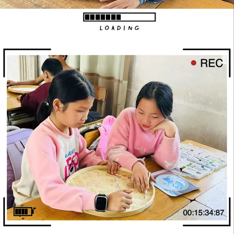 绘梦三月三，簸箕上的民族绮梦—藤县象棋镇甘村小学开展2025 年春学期创意手工社团活动（第二期） ‍