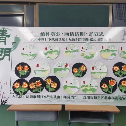 【缅怀英烈 画话清明】北市场街道安图社区开展“清明”新时代文明实践站活动