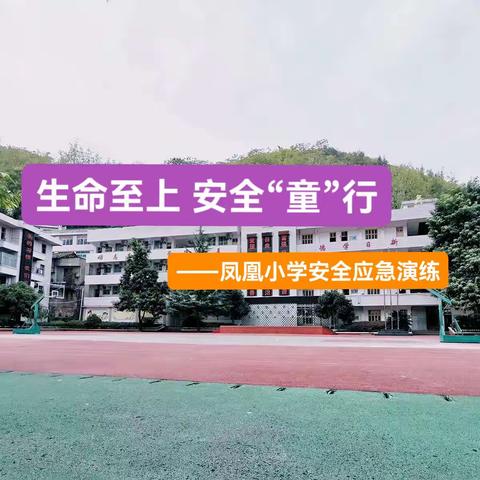 生命至上  安全“童”行  ——凤凰小学安全应急演练