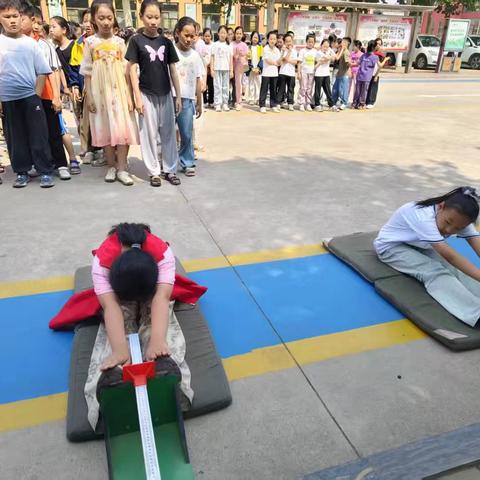 界河镇中心小学学生体质健康暨坐位体前屈比赛