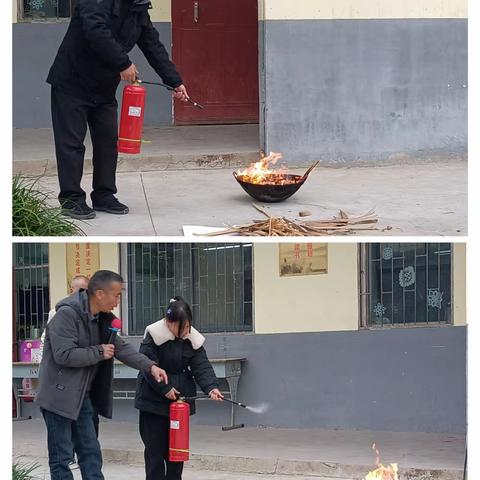 心中警钟长鸣，筑牢平安校园一一后庄小学寄宿部消防演练