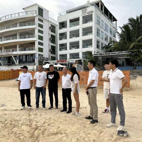海棠区政府副区长王洪明带队到蜈支洲岛景区开展节前安全生产工作检查