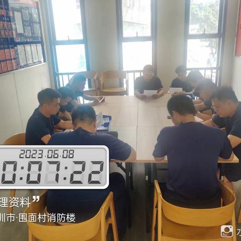 2023年6月8日下梅林南区消防巡查队工作汇报