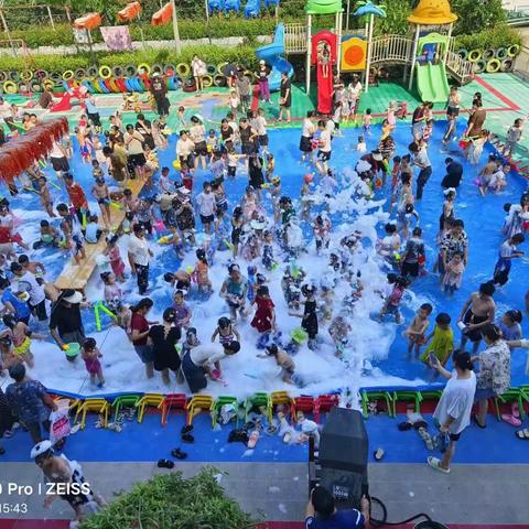 大黄集镇馨然幼儿园“清凉一夏 泡沫嘉年华”水上嗨翻天