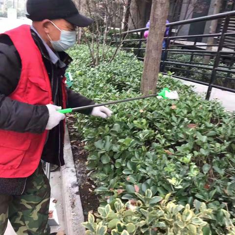 午朝门06网格在迪臣小区开展创文巩卫工作