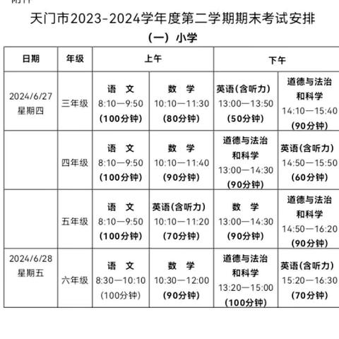 快乐过暑假，安全不放假——天门市高新园小学暑期放假通知及温馨提示