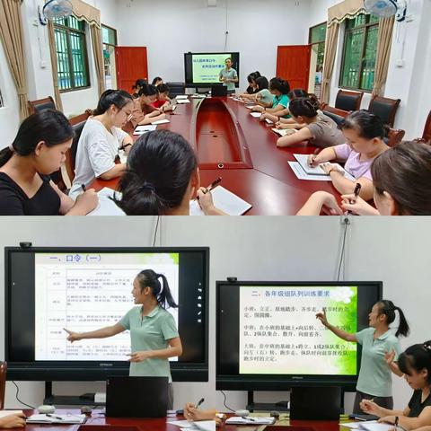 “体育口令，队形队列及动作培训”琼海市万泉镇新市幼儿园