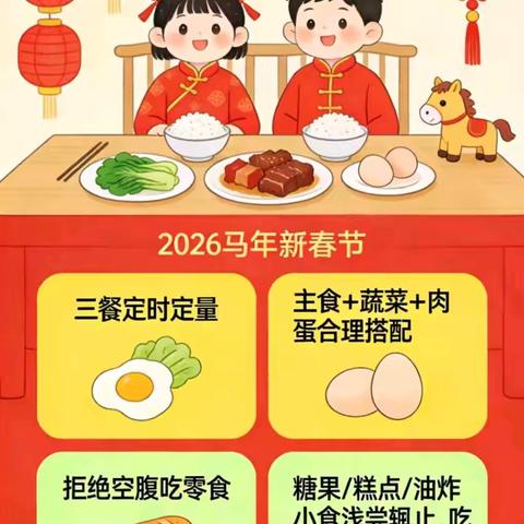 【萌娃迎新春，健康食相伴】——西关幼儿园春节期间饮食安全温馨提示