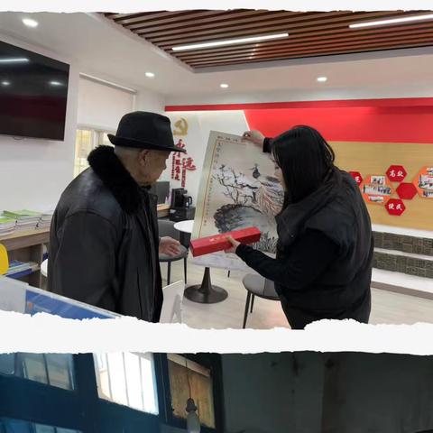 【幸福西勘里】长安路街道西勘社区开展“送新春年画，关爱退役军人”活动
