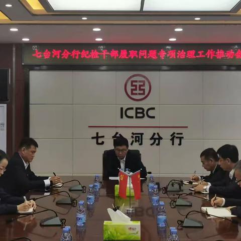 七台河分行组织召开纪检干部履职问题专项治理工作推动会