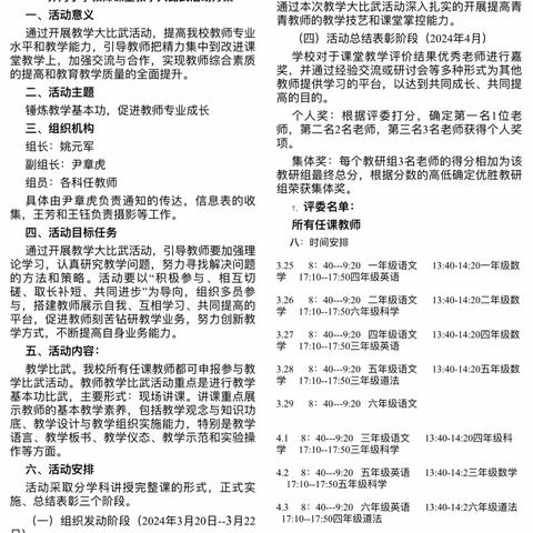 优质课堂展风采，同台竞技推课改-----记米粮镇界河小学教师课堂教学大比武活动。